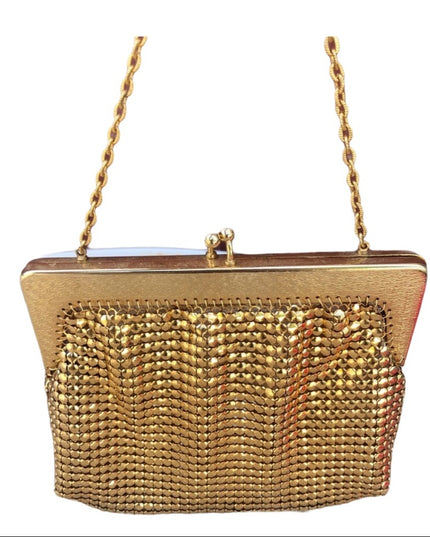 Vintage Gold metalic Chain mail Spain purse Spanish