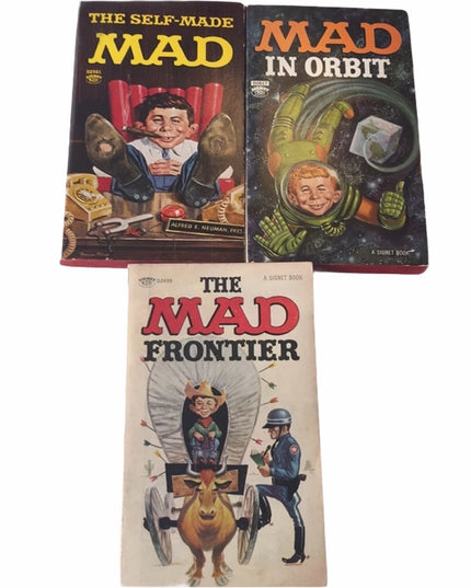 Vintage Mad comic book paperbacks lot c1960s VG