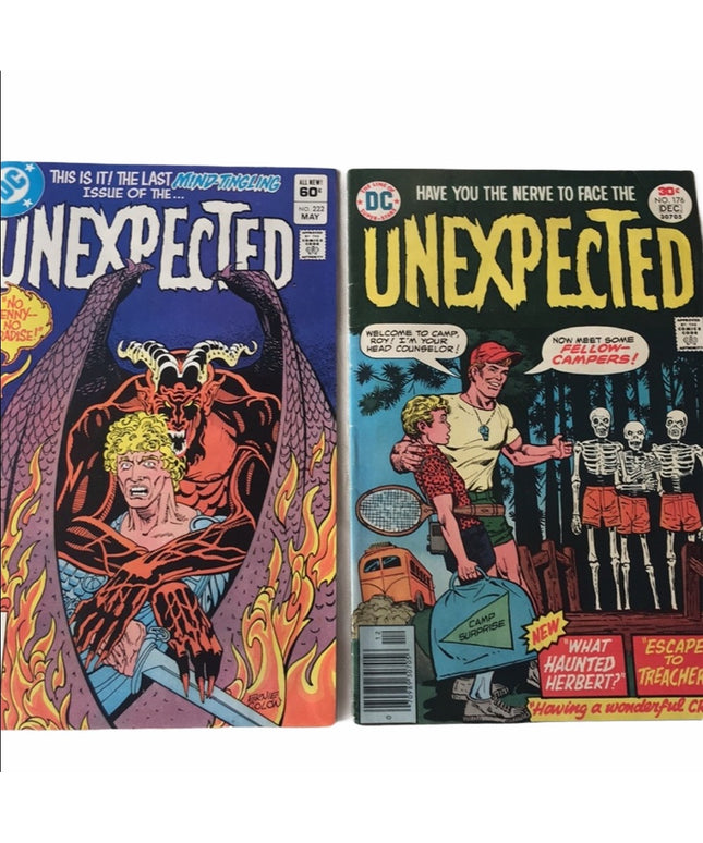 Vintage 1980s Comic book lot DC Unexpected