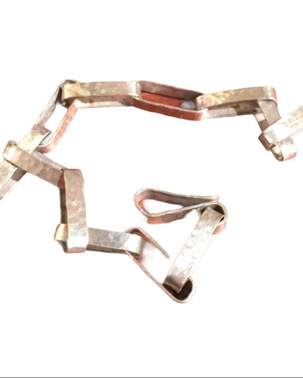 Victorian sterling silver Book chain bracelet
