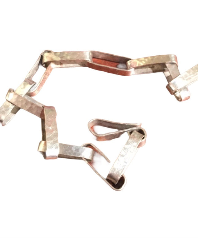 Victorian sterling silver Book chain bracelet