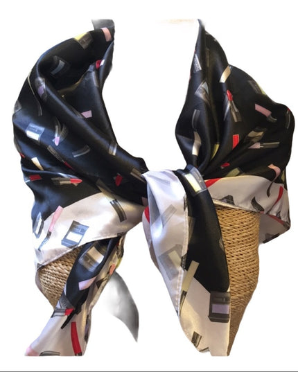 Shiseido Scarf wrap Lipstick eye shadow print