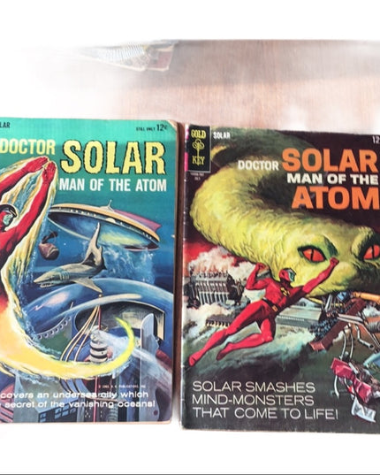 Vintage 1960s Doctor Solar comic books lot x2pc