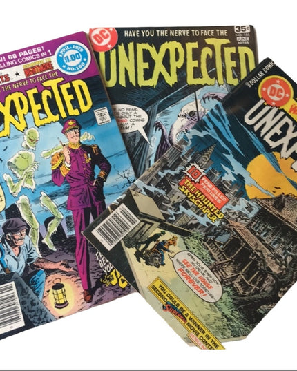 Lot of 3 pc DC comics Unexpected Vintage VG