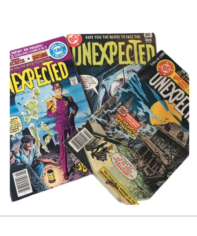 Lot of 3 pc DC comics Unexpected Vintage VG