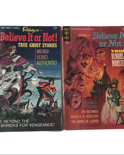 Vintage comic book lot Ripleys X2 pcs 1960s