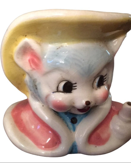 Vintage bear head vase collectible