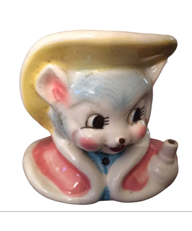 Vintage bear head vase collectible
