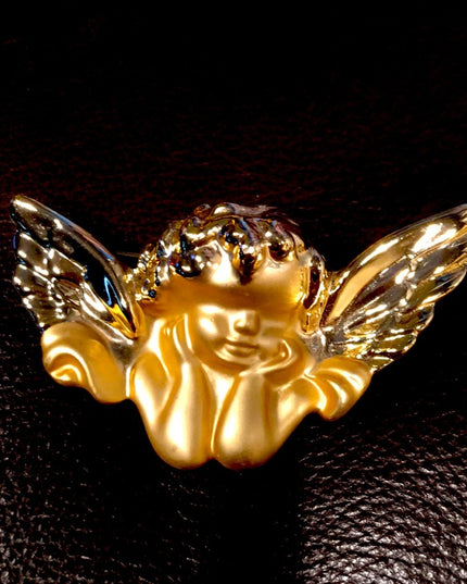 Vintage Raphaels Angels gold Angel brooch