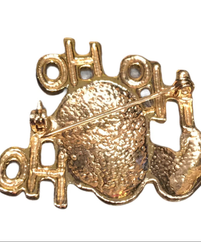 Santa Enamel Christmas brooch