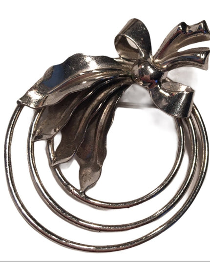 Vintage Boyd Bond Sterling bow wreath brooch