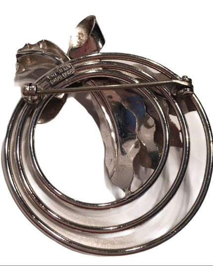 Vintage Boyd Bond Sterling bow wreath brooch