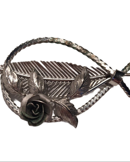 Vintage Sterling silver flower brooch Boyd Bond