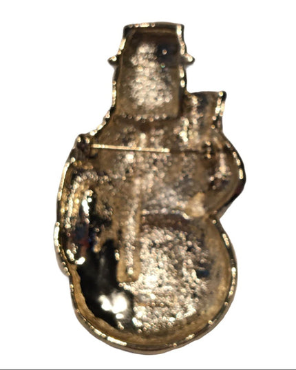 Silver gold  snow man brooch frosty christmas