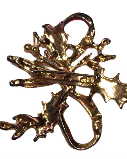 Vintage christmas holiday brooch