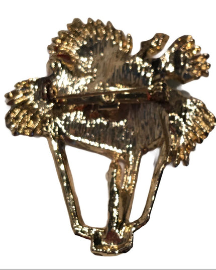 Vintage lantern christmas holiday brooch