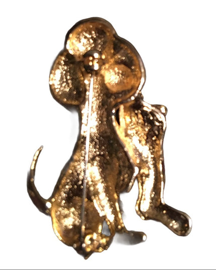 Doggie stocking christmas brooch