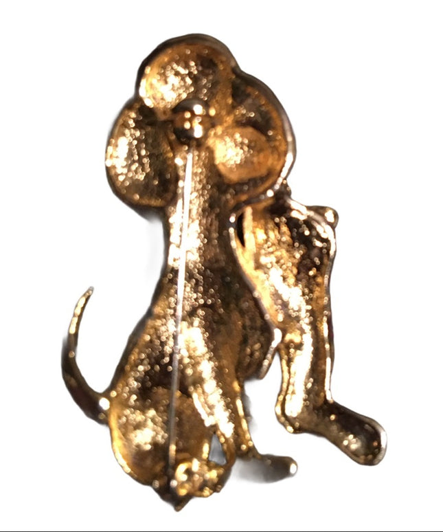 Doggie stocking christmas brooch