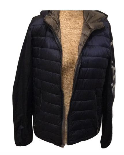 Mens SM Calvin Klein Windbreaker puffer Blue LOGO