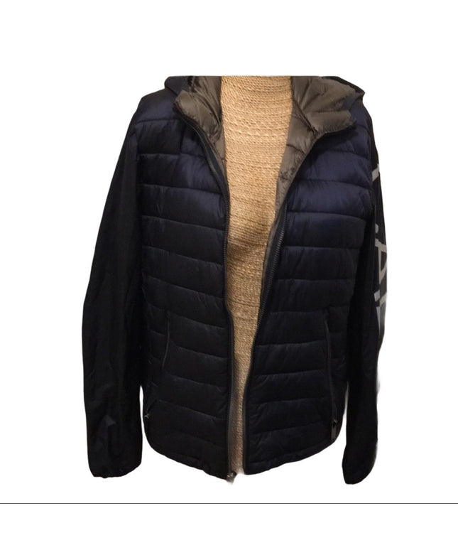Mens SM Calvin Klein Windbreaker puffer Blue LOGO