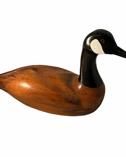 Vintage Handmade painted wood Canadian Goose duck