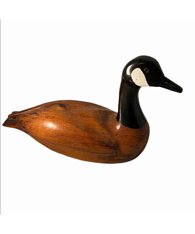 Vintage Handmade painted wood Canadian Goose duck