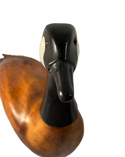 Vintage Handmade painted wood Canadian Goose duck