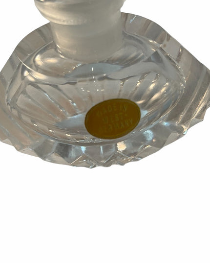 Vintage West Germany cut glass perfume bottle