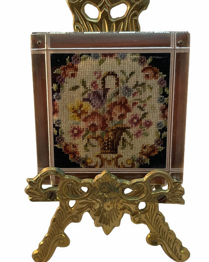 Vintage Fifth Ave Rex Flower sq Compact Powder