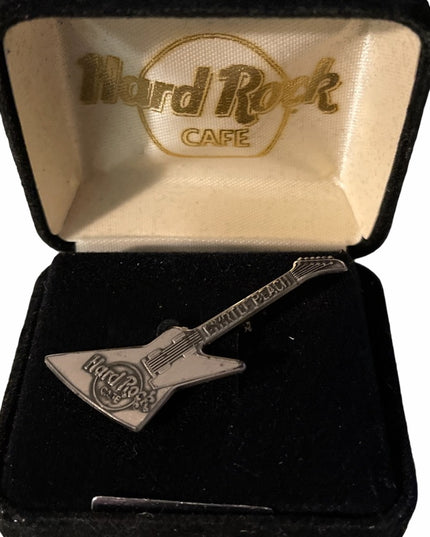 Sterling silver Hard Rock cafe brooch Guitar