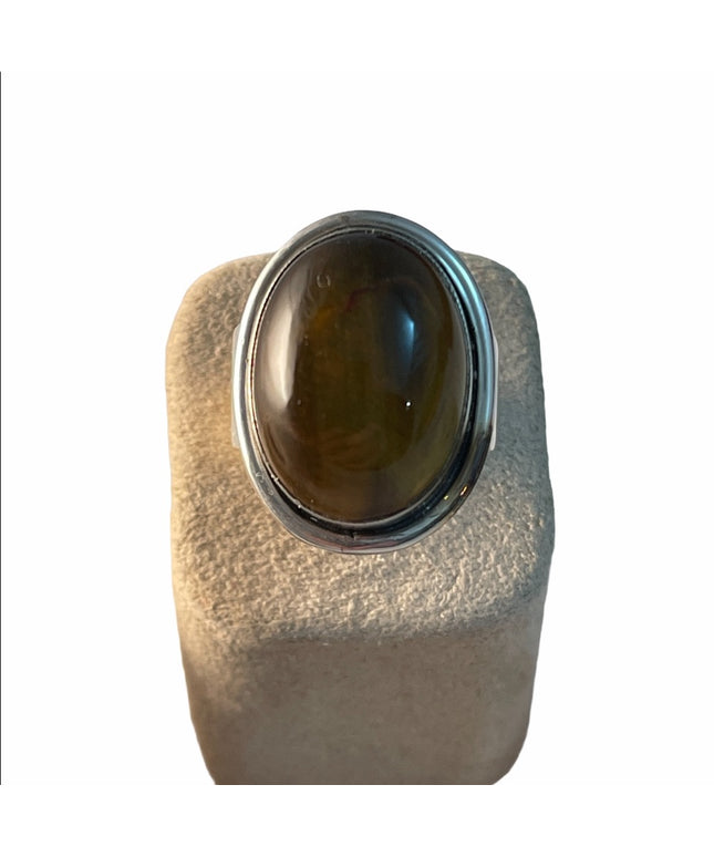 Vintage Sterling Denmark Handmade Modernist ring