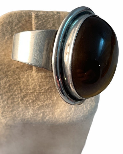 Vintage Sterling Denmark Handmade Modernist ring