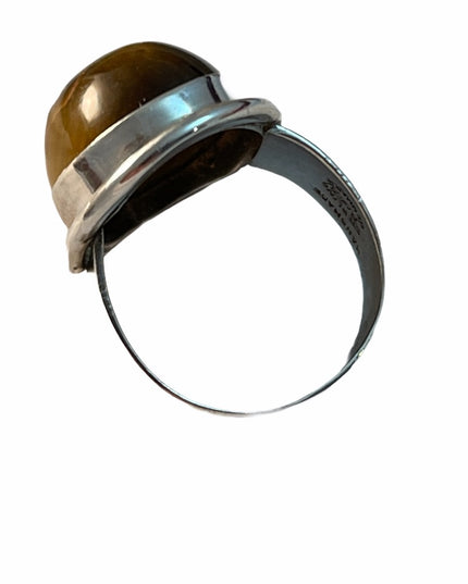 Vintage Sterling Denmark Handmade Modernist ring