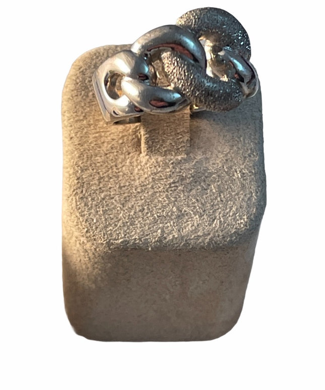 Charles Garnier Sterling silver knot ring