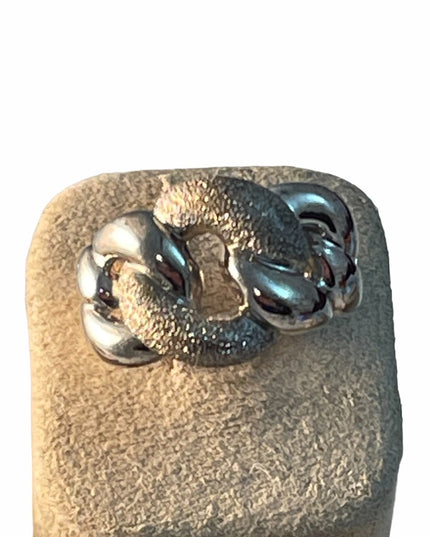 Charles Garnier Sterling silver knot ring