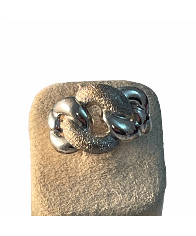 Charles Garnier Sterling silver knot ring