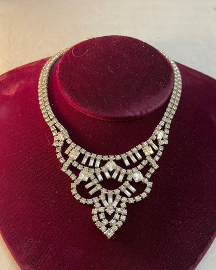 Vintage c1950s Belle Crystal princess necklace