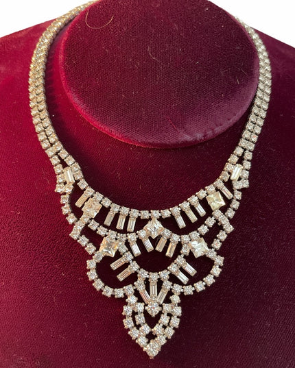 Vintage c1950s Belle Crystal princess necklace