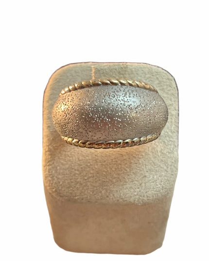 Charles Garnier Sterling silver dome ring