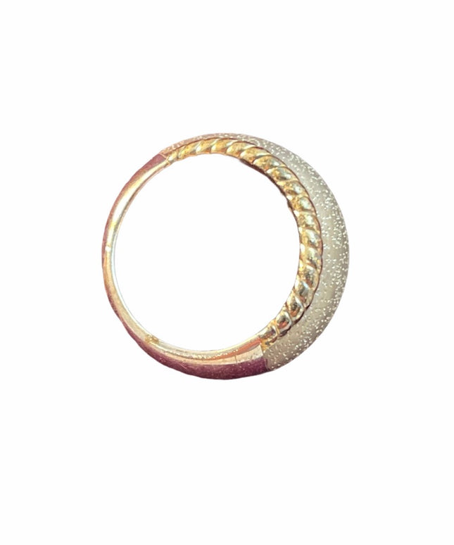 Charles Garnier Sterling silver dome ring