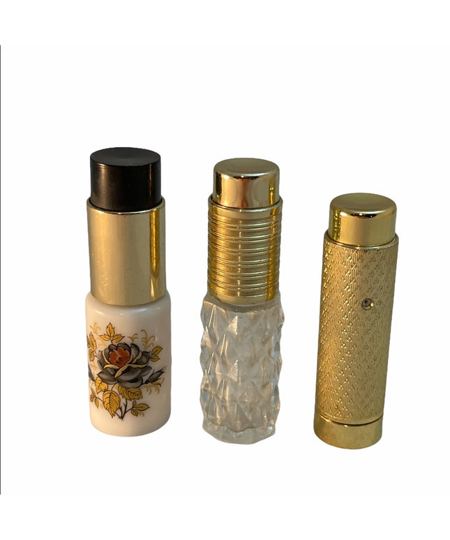 Lot of 3 VTG Step Paris Perfume Purse atomizers
