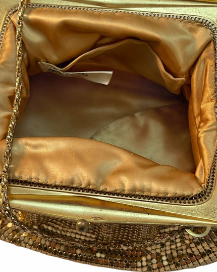 Vintage Gold metal mesh Whiting & Davis bag purse