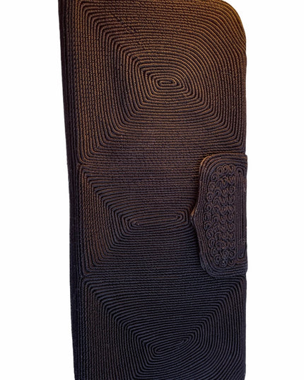Vintage c1940s Gold Seal Black fabric clutch
