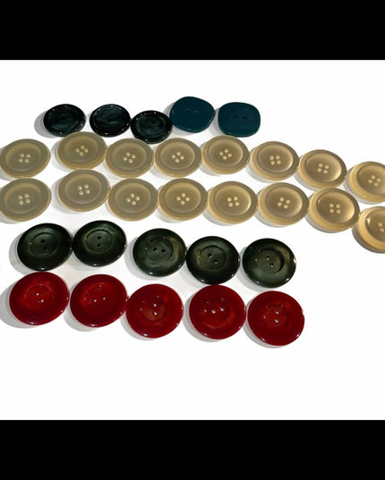 Vintage Lot of Large Buttons plastic sewing