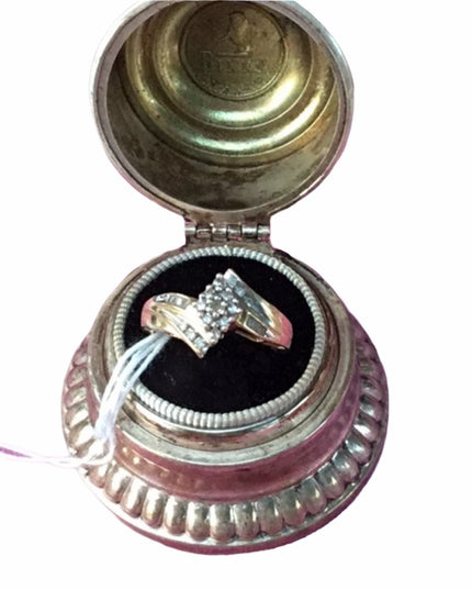 10k gold diamond cluster ring vintage