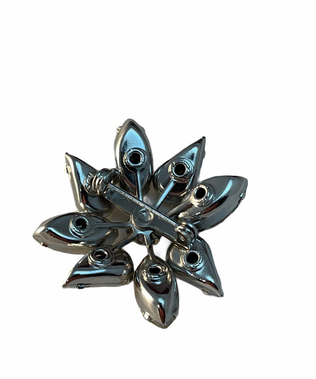 Vintage crystal star brooch