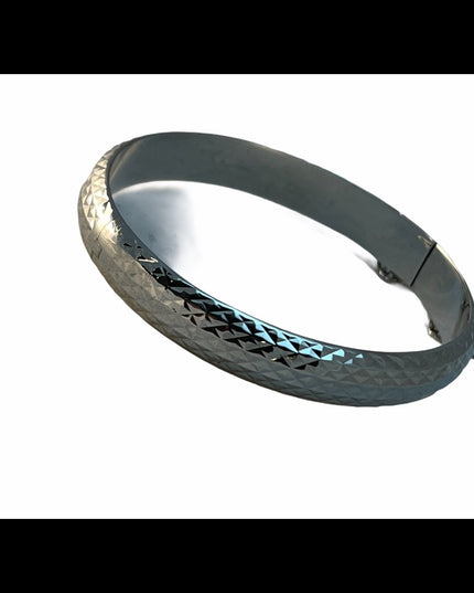 Sterlling silver 925 textured bangle