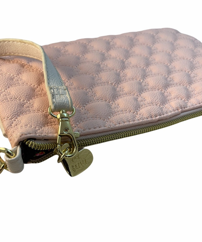 Betsy Johnson Pastel pink Wristlet