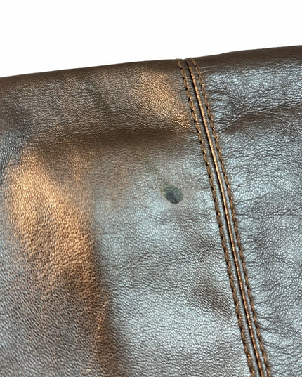 Gold bronze metalic Coach clutch purse evening bag