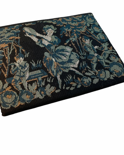 Antique Needlework clutch dancing girl